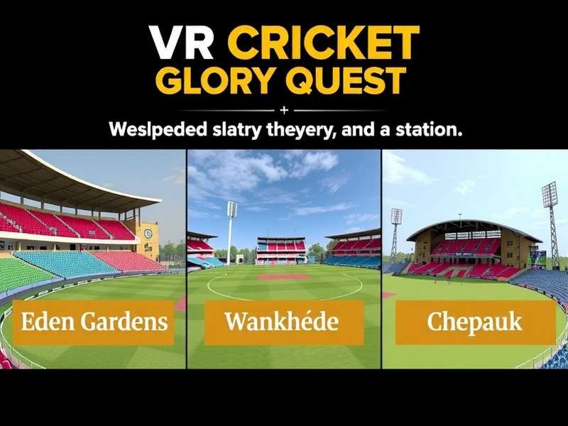 VR Cricket Glory Quest - Iconic Indian Stadiums VR Cricket Glory Quest Stadiums - Eden Gardens, Wankhede, and Chepauk Recreated